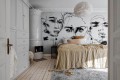 Fototapeta twarze Rebel Walls R18271 Ottoman Bozetto Graphite Linda Vagnelind