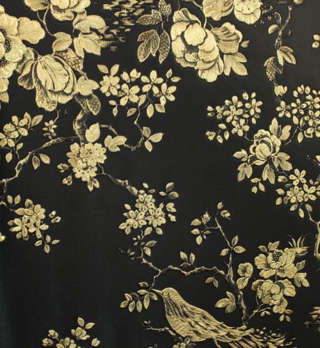 Tapeta roślinne pnącza na złotej folii Roberto Cavalli RC19043 Home NO. 8 - szer. 106cm