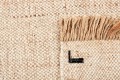 Dywan z frędzlami beżowy Nordic Nature Beige - wełna z jutą