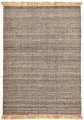 Dywan z frędzlami szary Nordic Nature Dark Grey - wełna z jutą