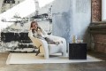 Dywan z frędzlami beżowy Nordic Flair White