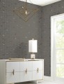 Tapeta metalizowana szaro-złota York Wallcoverings OS4203 Perfect Petals Candice Olson Modern Nature 2