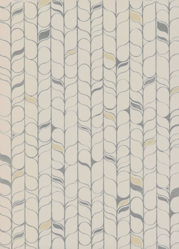 Tapeta metalizowana szaro-srebrna York Wallcoverings OS4204 Perfect Petals Candice Olson Modern Nature 2