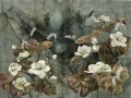 Fototapeta kwiaty i ptaki Wallcraft Nimfea 355322101