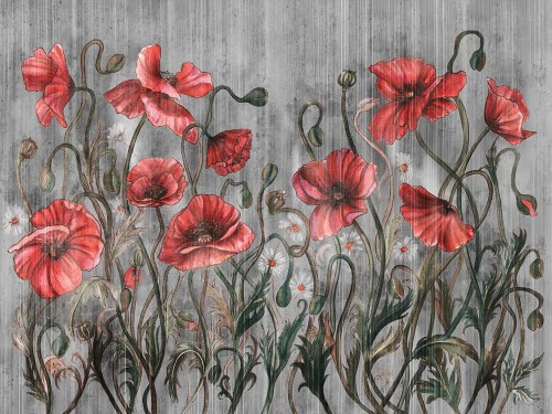 Fototapeta kwiaty maki Wallcraft Rosella 470322102