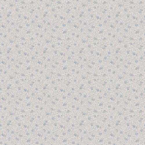 Tapeta drobne kwiatki i liście Sandberg S10120 Stella Misty Blue Jordnara