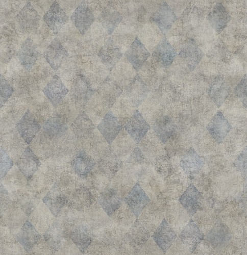 Tapeta romby Rebel Walls R18519 Small Painted Diamonds Salt n Pepper Pops