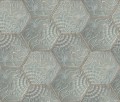 Tapeta heksagony Rebel Walls R18526 Hexagon Tiles Jade Pops
