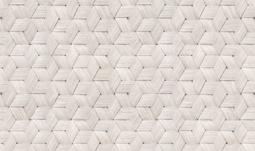 Tapeta plecionka Rebel Walls R18538 Small Birch Bark Braids Snow White Pops