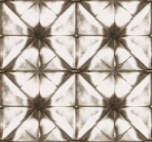 Tapeta retro Rebel Walls R18541 Tie Dye Kaleidoscope Brown Pops