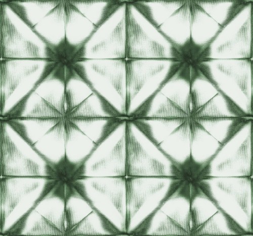 Tapeta retro Rebel Walls R18543 Tie Dye Kaleidoscope Green Pops