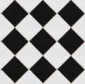 Tapeta płytki romby Rebel Walls R18551 Checkered Tiles Black & white Pops