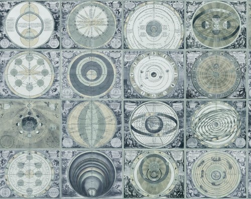 Tapeta układ słoneczny Rebel Walls R18577 Tiny Solar System Milky Way Pops