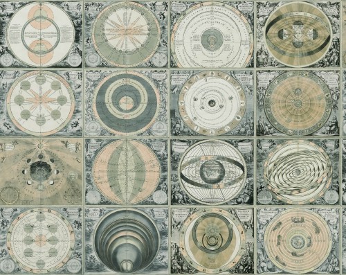 Tapeta układ słoneczny Rebel Walls R18578 Tiny Solar System Triangulum Pops