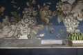 Fototapeta kwiaty vintage Rebel Walls R18493 Efraim Dark Blue Marie Olsson Nylander