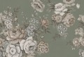 Fototapeta kwiaty vintage Rebel Walls R18494 Efraim Soft Green Marie Olsson Nylander