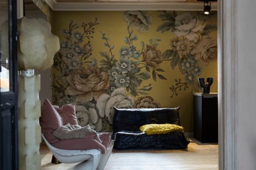 Fototapeta kwiaty vintage Rebel Walls R18495 Efraim Saffron Marie Olsson Nylander