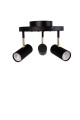 Lampa sufitowa ryflowane tuby Hubble 3 Black 463311 Globen