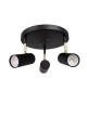 Lampa sufitowa ryflowane tuby Hubble 3 Black 463311 Globen