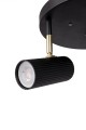 Lampa sufitowa ryflowane tuby Hubble 3 Black 463311 Globen