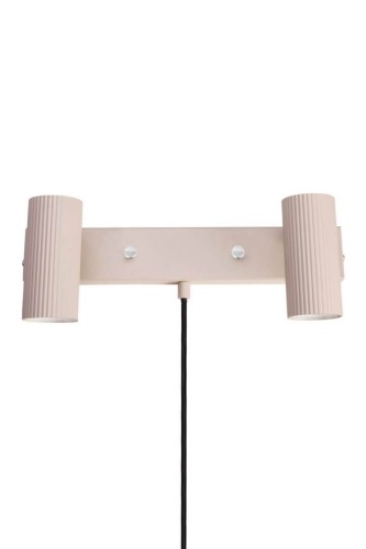 Kinkiet beżowy ryflowany Hubble 2 Beige 483202 Globen