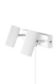 Kinkiet biały ryflowany Hubble 2 White 483208 Globen