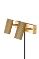 Kinkiet złoty ryflowany Hubble 2 Brushed Brass 483265 Globen