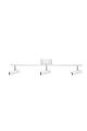 Lampa sufitowa listwa ryflowane tuby Hubble 3 Long White 483308 Globen