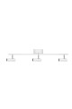 Lampa sufitowa listwa ryflowane tuby Hubble 3 Long White 483308 Globen