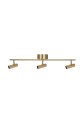 Lampa sufitowa listwa ryflowane tuby Hubble 3 Long Brushed Brass 483365 Globen