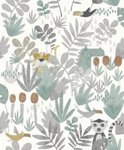 Tapeta dżungla Khroma HAP002 WILDERNESS JADE Be Happy
