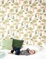 Tapeta drzewa Khroma HAP105 TREES TEAL Be Happy
