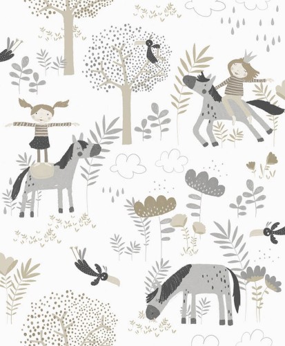 Tapeta konie Khroma HAP502 PONY SAND Be Happy