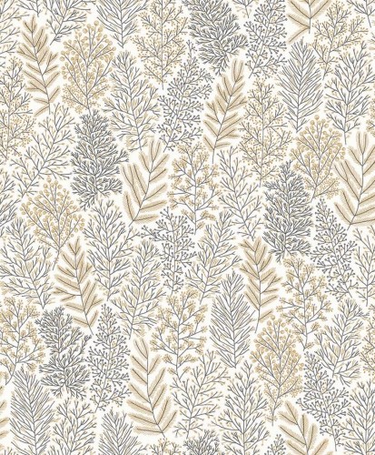 Tapeta liście Khroma HAP704 LEAFY AMBER Be Happy