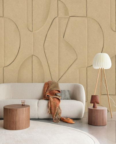 Mural geometryczny beton Eijffinger 312481 Artifact