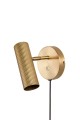 ! HIT ! Kinkiet złoty Hubble Brushed Brass 433365 Globen Ryflowany