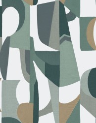 Tapeta geometryczna retro Casamance Assemblage 75460406 L'Atelier