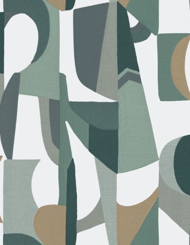 Tapeta geometryczna retro Casamance Assemblage 75460406 L'Atelier