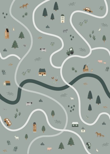 Mural wieś Esta 159056 Forest Friends