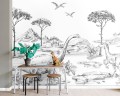 Mural dinozaury Esta 159063 Forest Friends