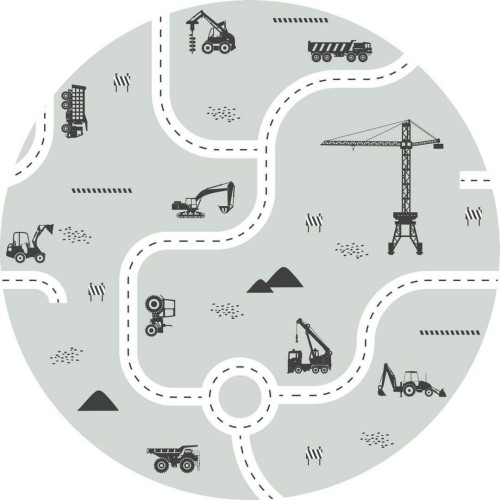 Naklejka pojazdy Esta 159066 Forest Friends śr. 70cm