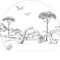 Naklejka dinozaury Esta 159073 Forest Friends śr. 70cm