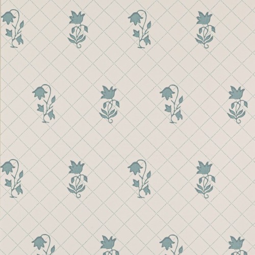 Tapeta kratownica i kwiatki Colefax and Fowler W7010-04 Berkeley Sprig Small Design Wallpapers II