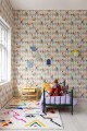 Tapeta cyrk Rebel Walls R18041 Circus Corner Rainbow Dreamland