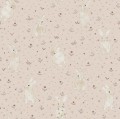 Tapeta króliczki Rebel Walls R18083 Bunny Field Pink Dreamland