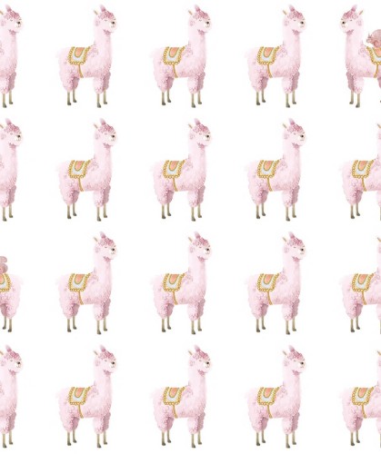 Tapeta alpaki Rebel Walls R18131 Alpaca Rebel Pin Dreamland