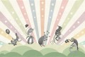 Fototapeta cyrk Rebel Walls R18171 Circus Pastel Dreamland