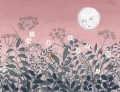 Fototapeta botaniczna z księżycem Rebel Walls R18192 Pixie Dawn Dreamland