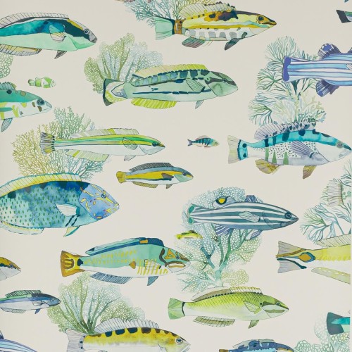 Tapeta ryby Manuel Canovas 03108-01 Fidji Papier Peints vol.8