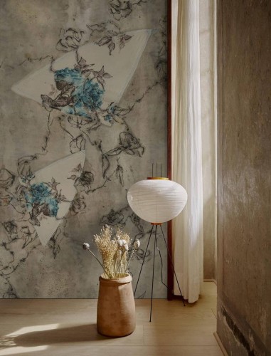 Tapeta kwiatki Wall&Deco WDNO2201 Nonostante il fiore Contemporary 2022
